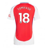 Fotballdrakt Dame Arsenal Takehiro Tomiyasu #18 Hjemmedrakt 2024-25 Kortermet